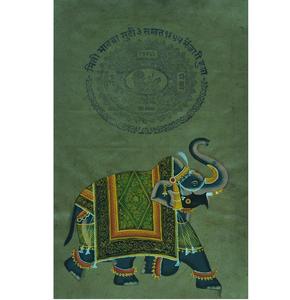 Art décoratif peint à la main sur papier vintage enrichi d'un design créatif moderne - Product Image 3