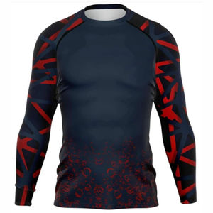 Grappling MMA Rash Guard Design Your Own Digital Print <b>Compression</b> <b>Shirt</b> BJJ Custom Printed Mens Spandex/Polyester Eco-Friendly - Product Image 1