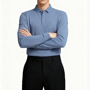 Wholesale Men's <b>Polo</b> <b>Shirt</b> Premium Cotton \Polyester <b>Polo</b> Custom Embroidered Logo Casual Wear - Product Image 6