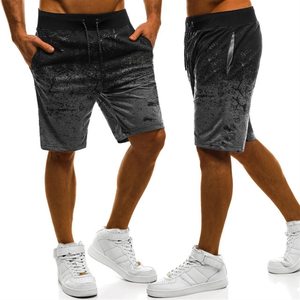 Men's Summer Casual Vintage Eco-Friendly <b>Woolen</b> Shorts New Arrival Comfortable Breathable Solid Color Plain Dyed Wholesale - Product Image 2