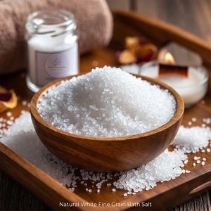 Sal del Himalaya Natural Blanca de Grano Fino, Tallada en Piedra, Sal de Baño Ecológica, Terapia de Spa Mineral de Lujo, Relajante Baño Corporal - Product Image 2