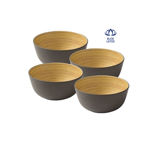 VENTE FLASH Bol en bambou naturel fait à la main, bol de service en bambou durable pour la décoration de la maison et la vaisselle - Product Image 1