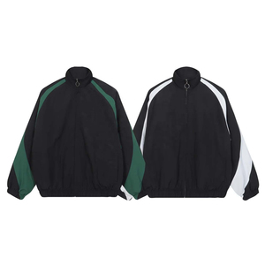 Custom Logo <b>Mens</b> Retro Color Block Windbreaker <b>Track</b> <b>Jacket</b> Lightweight Windproof Zip Up windbreaker <b>jackets</b> for <b>men's</b> - Product Image 1