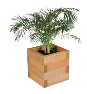Fabricant fiable, bac à plantes carré en bois massif durable pour la décoration des arbres et des fleurs sur la terrasse extérieure - Product Image 6