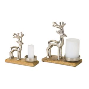 Christmas Candle Holder Elegant Holiday Centerpiece <b>for</b> Dining <b>Tables</b> <b>Fireplace</b> Mantel Shelves Parties and Seasonal Gatherings - Product Image 2