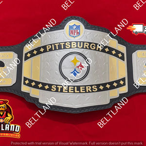 Ceinture de champion des Steelers de Pittsburgh, taille adulte, en zinc 2 mm 4 mm - Product Image 1