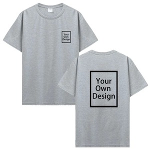 Camiseta de Manga Corta para Hombre, Cuello Redondo, Color Gris, Corte Ajustado, Algodón Jersey, Deportiva, Ecológica, Transpirable, de Secado Rápido, Antipilling, con Diseño Frontal - Product Image 6