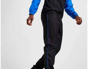 Ensemble survêtement coupe-vent personnalisé pour homme, motif uni, en polyester et nylon, veste de sport zippée, streetwear léger pour homme - Product Image 6