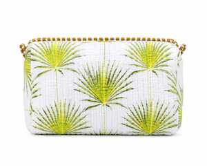 Veer Handicrafts Eco-Friendly <b>Waterproof</b> Velvet Tassel Fashion Cosmetic Bag Zipper Closure Soft Handle Medium Size Travel <b>Pouch</b> - Product Image 1
