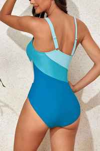 Body de una pieza para mujer al por mayor, de verano, con logo frontal, de licra y nailon, transpirable con paneles de malla. - Product Image 2