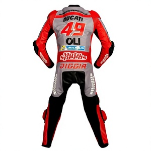 ชุดแข่งรถมอเตอร์ไซค์หนังจิงโจ้ Fabio Di Giannantonio Rucati ได้รับการรับรองมาตรฐาน MotoCP พร้อมเกราะป้องกันสำหรับมืออาชีพ - Product Image 2