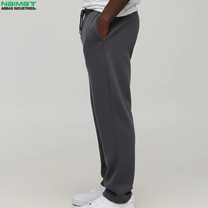 Pantalon personnalisé pour homme, coupe décontractée, bas ouvert, joggers amples, molleton doux, pantalon de détente pour tous les jours - Product Image 4