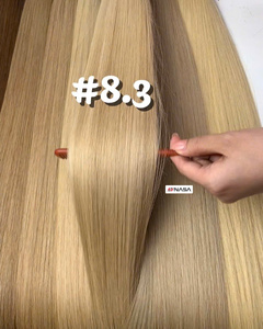 Extensiones de cabello virgen vietnamita de calidad de lujo, Color claro recto sedoso, extremos dibujados a granel dobles, gran venta al por mayor, Vietnam - Product Image 6