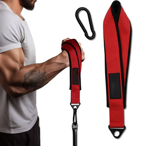 Correas de Levantamiento de Pesas Resistentes de Neopreno, Impermeables y Ligeras, con Soporte para Muñecas, para Entrenamiento de Gimnasio, Levantamiento de Pesas y Powerlifting - Product Image 1