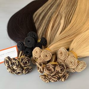 Extensions de cheveux Remy vietnamiens soyeux non traités de haute qualité en gros, tissages simples noués à la main avec services ODM/OEM - Product Image 4