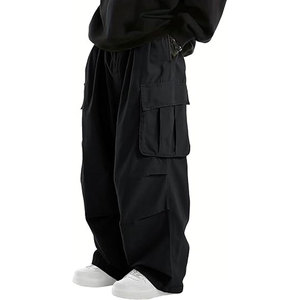 Pantalones Cargo de Diseño Clásico Solid Trader, con Bolsillos Utilitarios, Tela Ligera y Transpirable, Estilo Urbano Moderno y Elegante - Product Image 1
