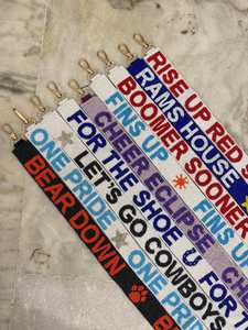 Sangles perlées faites à la main pour vos jours de match, avec sac transparent - Product Image 1