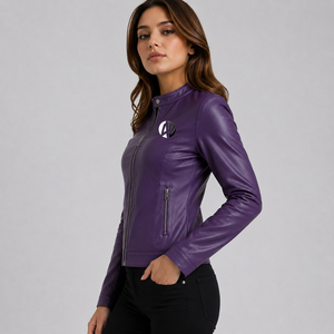 Chaqueta de cuero premium para mujer diseñada para un estilo sin esfuerzo, uso cómodo y rendimiento confiable en todas las temporadas OEM - Product Image 4