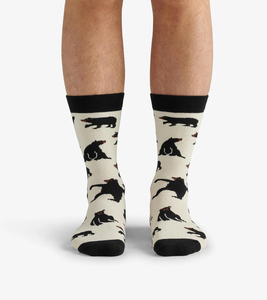 Design Your Own <b>Winter</b> Unisex Crew <b>Socks</b> 100% Cotton Knitted Eco-Friendly Breathable Anti-Bacterial <b>Thick</b> for Workouts - Product Image 3