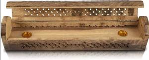 Quemador de Incienso de Lujo Ecológico de MDF de Pino con Incrustaciones de Hueso, Hecho a Mano, Duradero, con Diseño Floral Antiguo y Artístico Moderno para Hogar u Oficina - Product Image 5