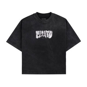 T-shirt personnalisé unisexe léger en coton tricoté 100 % écologique, respirant, séchage rapide, style hip-hop, col rond, coupe classique, manches courtes, toucher soyeux - Product Image 2