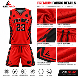 Ensemble d'uniformes de basketball personnalisés en gros pour hommes, maillot et short de basketball par sublimation, kits de vêtements de sport athlétiques à séchage rapide pour équipes - Product Image 5