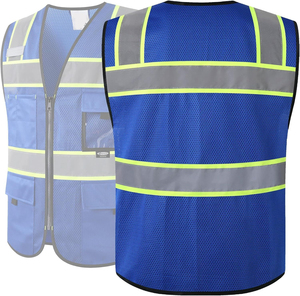 Premium Quality Reflective Workwear <b>Uniforms</b> Safety Vest Breathable <b>Construction</b> Safety Vest Manufacturer Wholesale Supply - Product Image 4