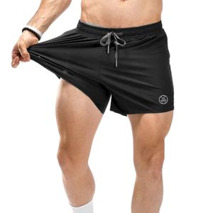 Shorts de sport pour homme Black Racer, légers, respirants, coupe-vent, imperméables, pour la course à pied, la gym, l'entraînement, le fitness, l'athlétisme, l'été, couleur unie - Product Image 1