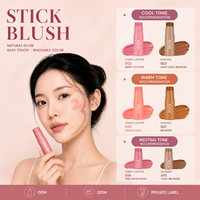 Mellow Pop Stick Blush Crème Multi-Usages avec Fini Rosé pour Joues, Lèvres et Visage - Tous Types de Peau 5g