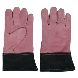 OEM Leather Welding <b>Gloves</b> Heat Resistant Cowhide Welding <b>Gloves</b> Work <b>Glove</b> for Industrial Safety - Product Image 6