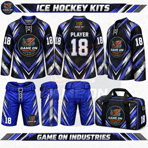 Ensemble d'uniformes de hockey sur glace personnalisés 2026 – Tenue de sport en polyester (maillot, pantalon, short, casquette, chaussettes) – Vente en gros usine OEM/ODM - Product Image 2