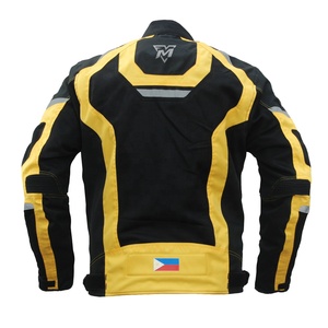 เสื้อแจ็คเก็ตมอเตอร์ไซค์สีดำเหลืองสำหรับผู้ชาย แขนยาว สะท้อนแสง ระบายอากาศได้ดี ใส่ขี่ได้ทุกฤดู - Product Image 2