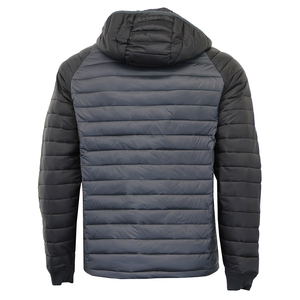 Veste d'hiver chauffante à taille ajustable pour homme, vêtements d'extérieur personnalisés, couleur noire, fermeture éclair, doudoune rembourrée - Product Image 6
