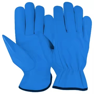 High Performance Goat Grain Leather Driving Work <b>Gloves</b> Heavy Duty Industrial Safety Hand protection Gardening Cheap Price <b>Glove</b> - Product Image 2