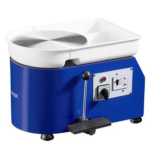 Ruota in argilla ABS 350 da 11 pollici che forma la ruota in ceramica aggiornata blu per adulti principianti regolabile a 0-300RPM - Product Image 1