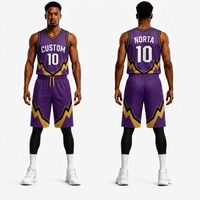Conjunto de Uniforme de Baloncesto Sublimado Personalizado de Verano, Unisex, Sin Mangas, Cuello en V, Transpirable, de Poliéster, Jersey de Equipo