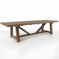 Ensembles de tables et chaises en bois massif pour restaurants, design moderne et élégant, durables, écologiques, pour centres commerciaux et hôtels, prix négociable