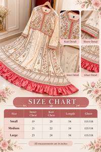 Pishwas brodé en viscose, robe bleue brodée ornée de volants en satin - Pantalon Anarkali en tissu identique au Pishwas - Product Image 6