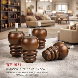 Modern Round Wooden Furniture Leg Solid <b>Wood</b> Sofa Chair Cabinet Replacement Leg Smooth Finish Durable Support - Product Image 1