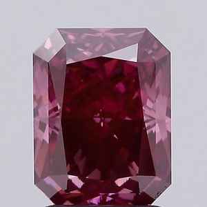 Diamante de Corte Radiante de Color Púrpura Rosado de 3.00CT, Cultivado en Laboratorio, HPHT CVD, para Joyería, Anillos y Colgantes - Product Image 1