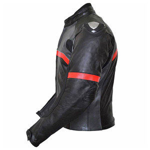 Veste de moto avec accents jaunes, coupe-vent, veste en cuir pour motards, matériau de qualité supérieure, parka, manteau de moto - Product Image 5