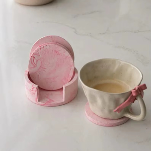 Premium quality resin <b>coaster</b> featuring a glossy <b>heat</b> resistance and artistic design making - Product Image 1