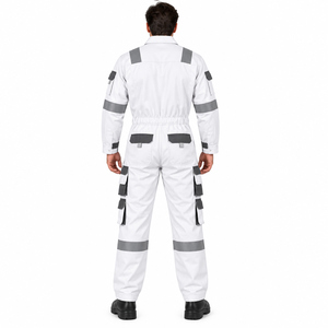 Overol de Trabajo de Invierno Personalizado de Alta Visibilidad para Mecánicos, Overol de Algodón Resistente con Protección de Seguridad Reflectante, Overol de Construcción Personalizado - Product Image 3