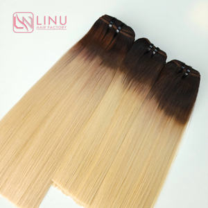 SMA prix de gros meilleure qualité de cheveux humains vietnamiens os raides Extensions de cheveux de couleur blonde ombrée - Product Image 2