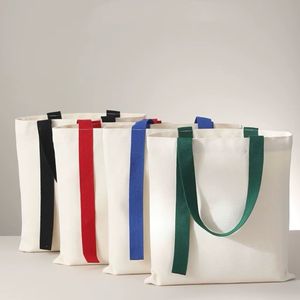 Everyday Canvas Tote <b>Bag</b> Medium Size Cotton Handle | Reusable Shopping Carry <b>Bag</b> Letter Print Casual Style Handheld Shoulder <b>Bag</b> - Product Image 3