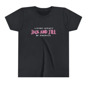 เสื้อยืดลายกราฟิก Jack and Jill Living Legacy สำหรับผู้หญิง สีชมพู ดีไซน์แขนสั้น คอกลม เสื้อยืดลำลองเนื้อนุ่ม สั่งทำขายส่งได้ - Product Image 1
