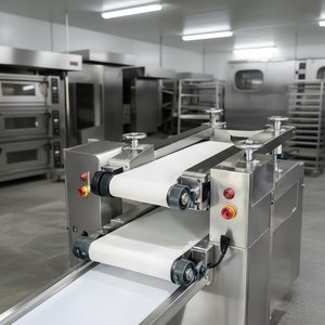 Advanced Twin Conveyor Bread <b>Dough</b> <b>Sheeter</b> - Automatic Stainless Steel Moulder for Industrial Lines - Product Image 6