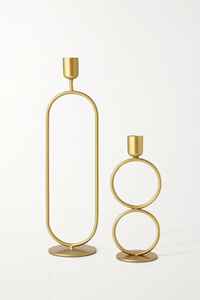 Gold Finished Metal Candle Holder Modern Style Perfect For Party Events <b>Table</b> Decor And Home Display Wholesale From India - Product Image 4