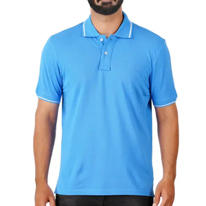 สินค้าขายดี ดีไซน์ใหม่ รับทำโลโก้ เสื้อโปโลสีพื้น ระบายอากาศได้ดี สำหรับเด็กผู้ชาย เสื้อโปโลลำลองผู้ชาย ระบายอากาศได้ดี - Product Image 4