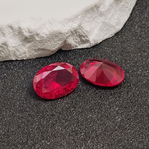 Rubis naturel ovale taillé, pierre précieuse facettée en forme d'œuf, plusieurs tailles, rubis rouge en vrac pour la fabrication de bijoux, vente en gros - Product Image 3